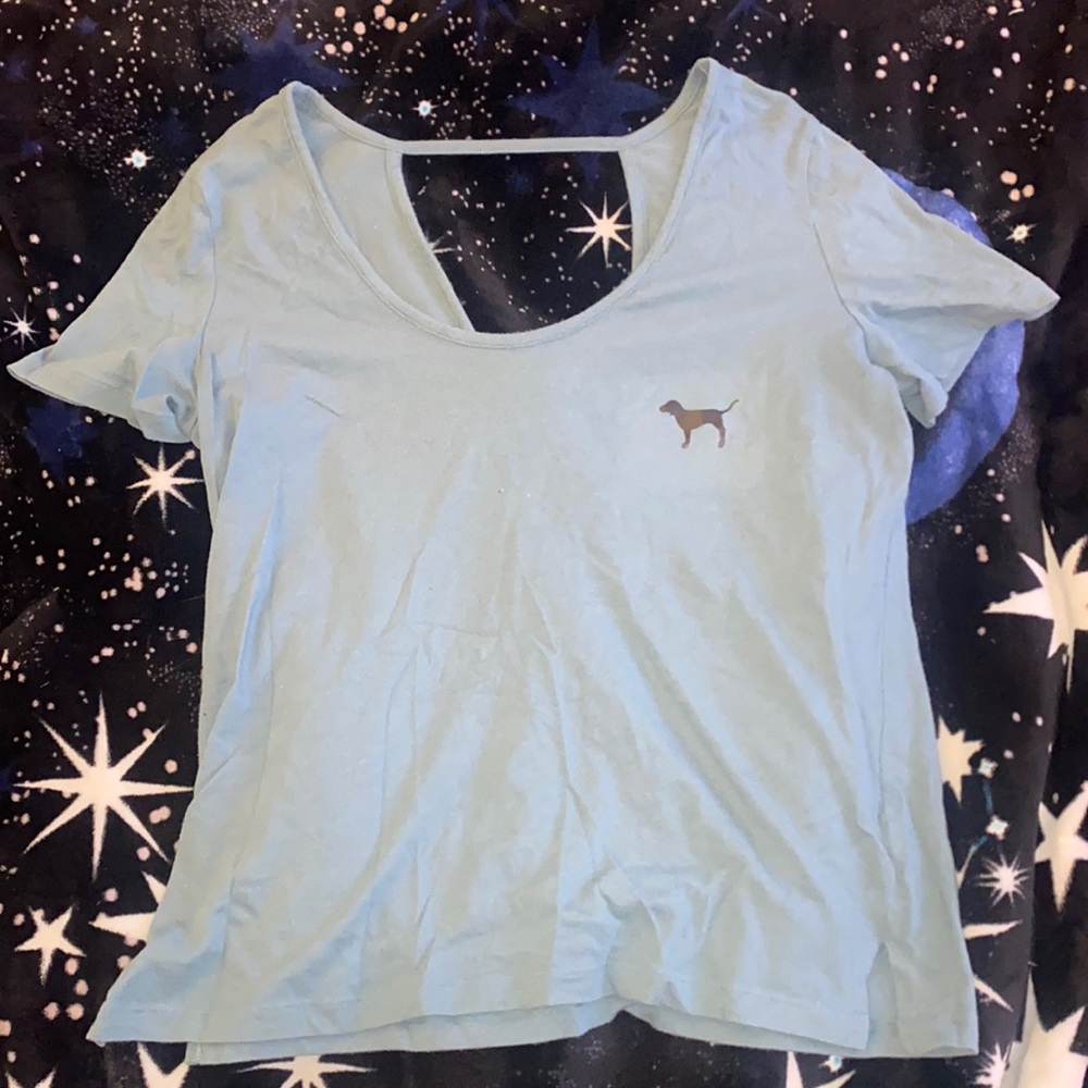 VS PINK Open-back T-shirt